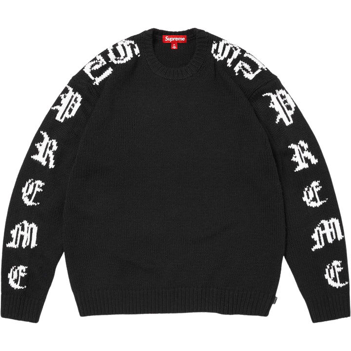 14903114-ba90-40cd-9b23-c5a94b3d4a56 Old English Sleeves Sweater Black - Image 1