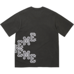 Cracked Spellout S/S Top Washed Black - Image 2