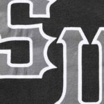 Cracked Spellout S/S Top Washed Black - Image 3