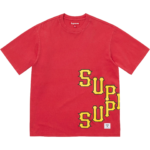 Cracked Spellout S/S Top Red