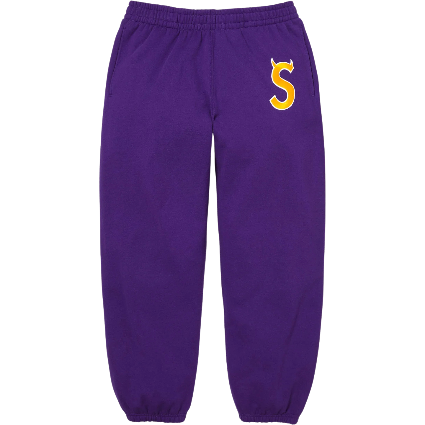 Devil S Logo Sweatpant Purple front Devil S Logo Sweatpant Purple - Image 1