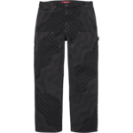 Flag Double Knee Painter Pant Black