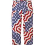Flag Double Knee Painter Pant Multicolor