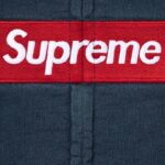 MM6 Maison Margiela Box Logo Zip Up Hooded Sweatshirt Navy - Image 2