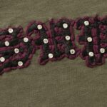 Rhinestone Raglan S/S Top Olive - Image 2
