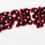 Rhinestone Raglan S/S Top Red - Image 2