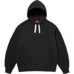 Small Box Drawcord Hooded Sweatshirt Black