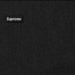 Small Box Drawcord Hooded Sweatshirt Black - Image 2