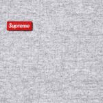 Small Box Drawcord Hooded Sweatshirt Heather Grey - Image 2