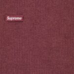 Small Box Drawcord Hooded Sweatshirt Maroon - Image 2