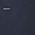 Small Box Drawcord Hooded Sweatshirt Navy - Image 2