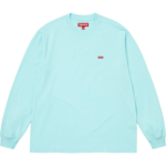 Small Box Long Sleeve Tee  Cyan