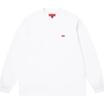 Small Box Long Sleeve Tee  White