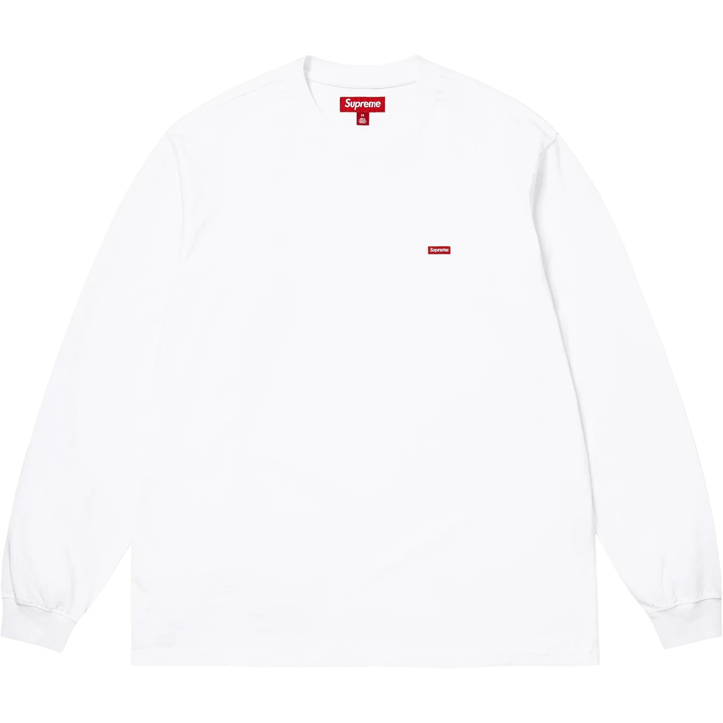 Small Box Long Sleeve Tee white Small Box Long Sleeve Tee White - Image 1
