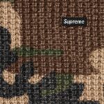Washed Small Box Waffle Sweater Woodland Camo - Image 2