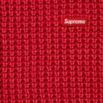 Washed Small Box Waffle Sweater Red - Image 2