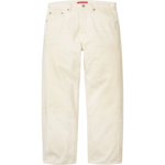 Distressed Loose Fit Selvedge Jean Washed White