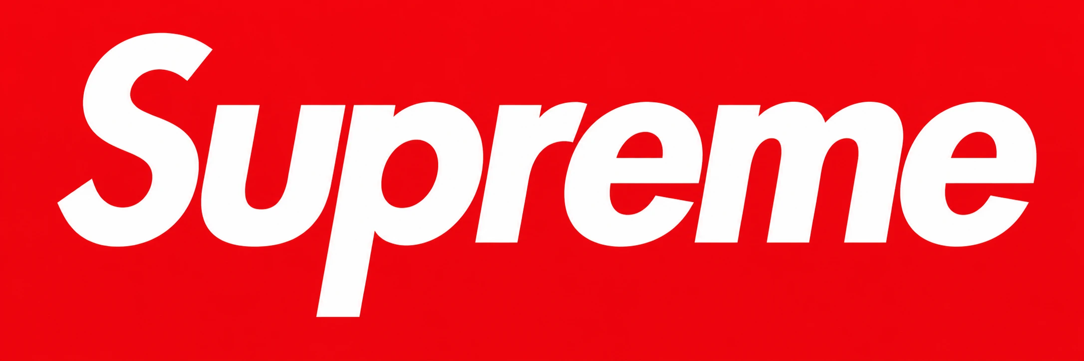 Supreme red and white logo